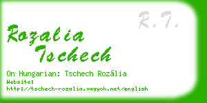 rozalia tschech business card